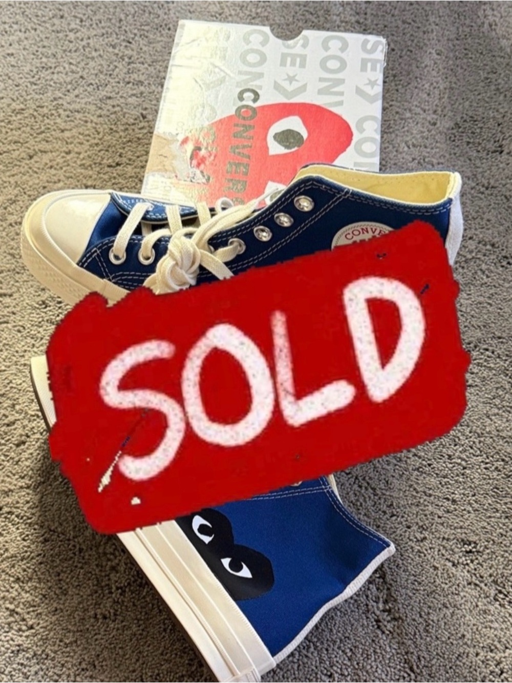 Converse Comme Des Garçons Play New
Men’s US Size 7 / Women’s US Size 9